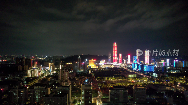 广东东莞城市建设城市大景航拍图