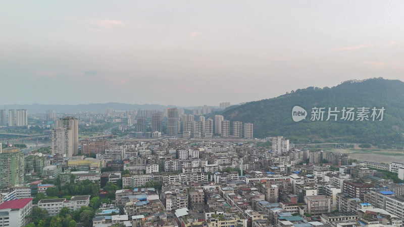 航拍四川宜宾建设宜宾城市风光摄影图