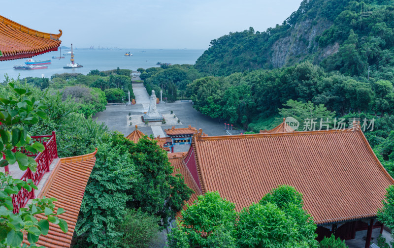 广州南沙天后宫旅游景区中式传统古建筑