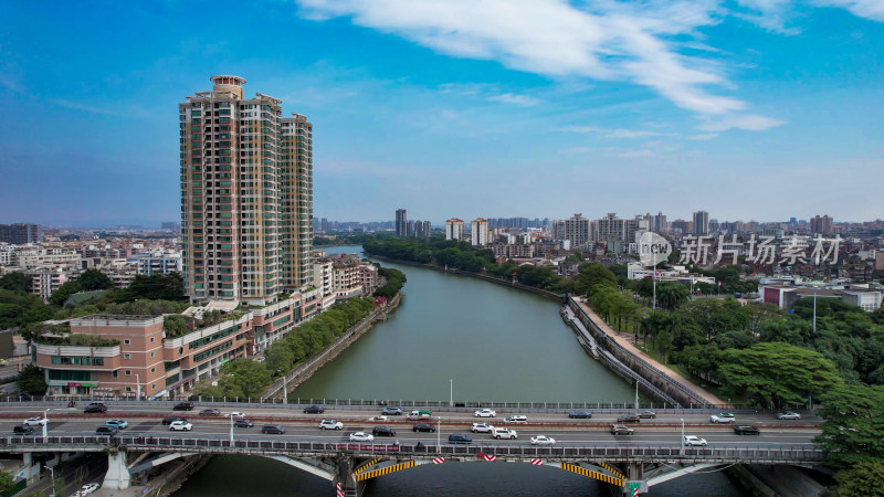 广东东莞城市建设城市大景航拍图