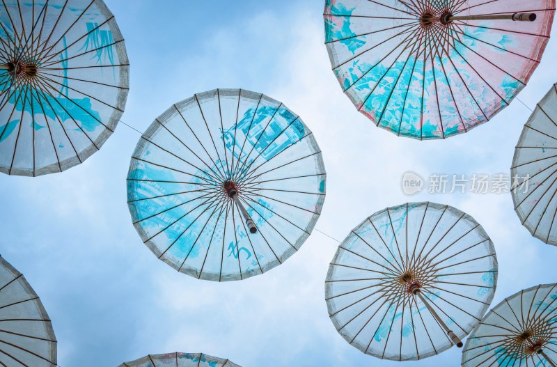 福州三坊七巷古街道旅游景区传统油纸伞