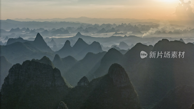 广西桂林喀斯特地貌景观