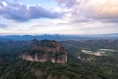 广东丹霞山航拍摄影图