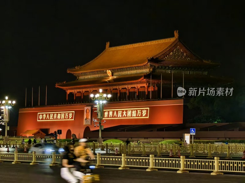 北京天安门夜景