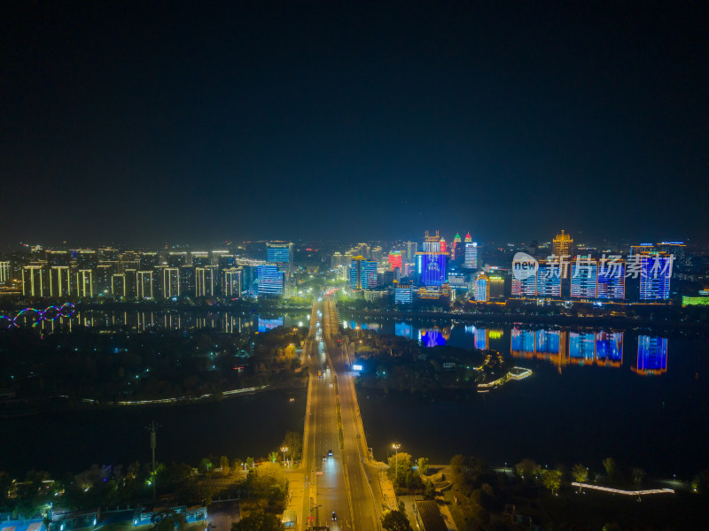 浙江金华通济桥夜景