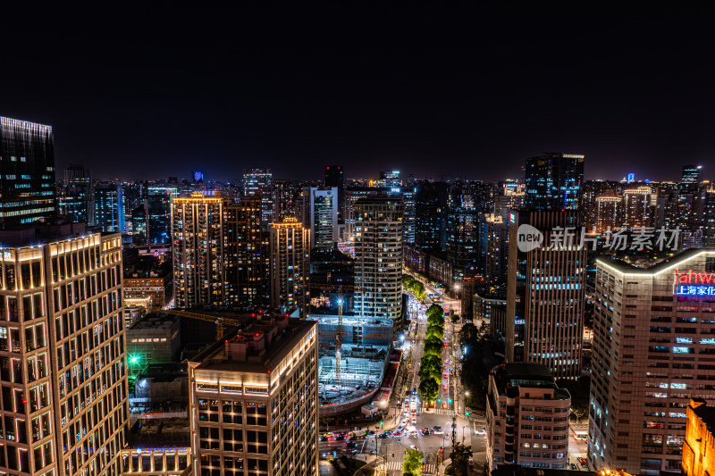 上海外滩城市夜景