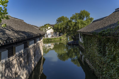 浙江绍兴柯岩景区柯岩鲁镇风景