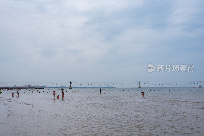 秦皇岛南戴河景区海边海滨海滩