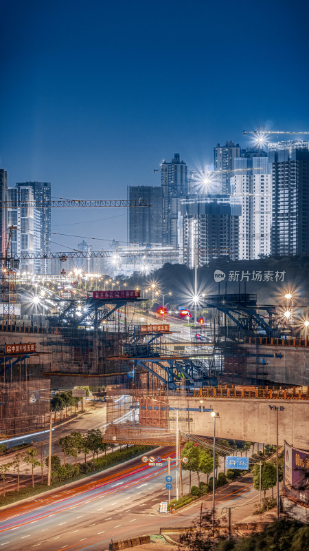 高清城市夜景灯光