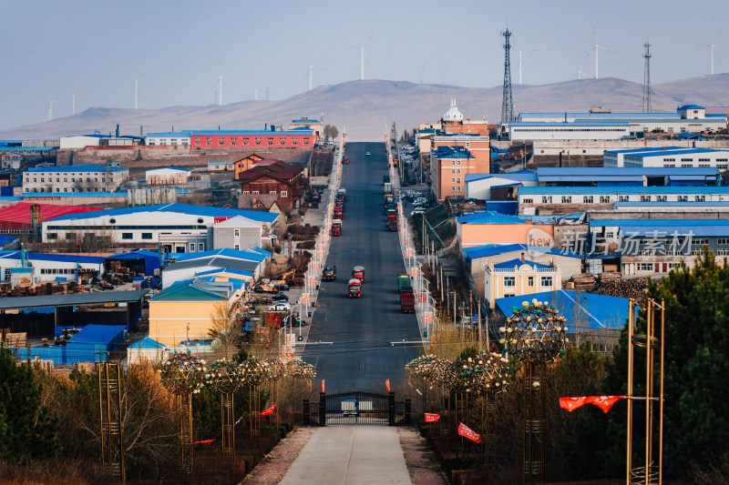 满洲里市区城景