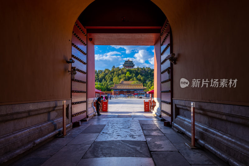 北京故宫神武门门洞