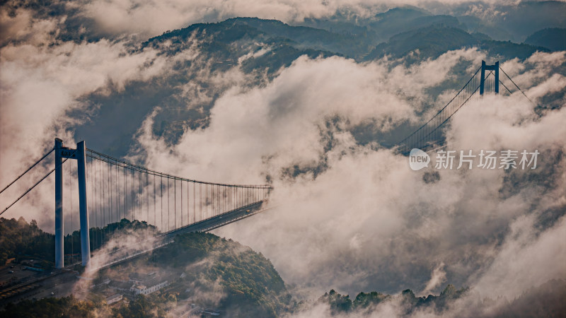 超级工程龙江大桥全景