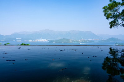 香港中文大学校园天人合一网红景点水景