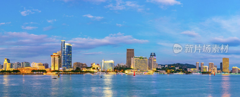 厦门城市建筑夜景