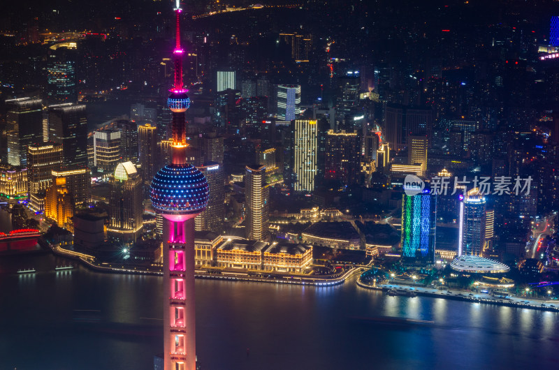 上海市城市建筑夜景