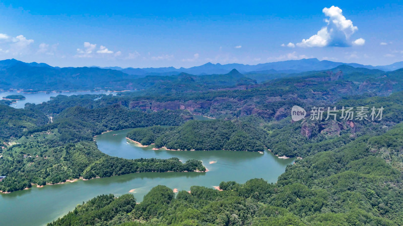 福建泰宁大金湖游船航拍