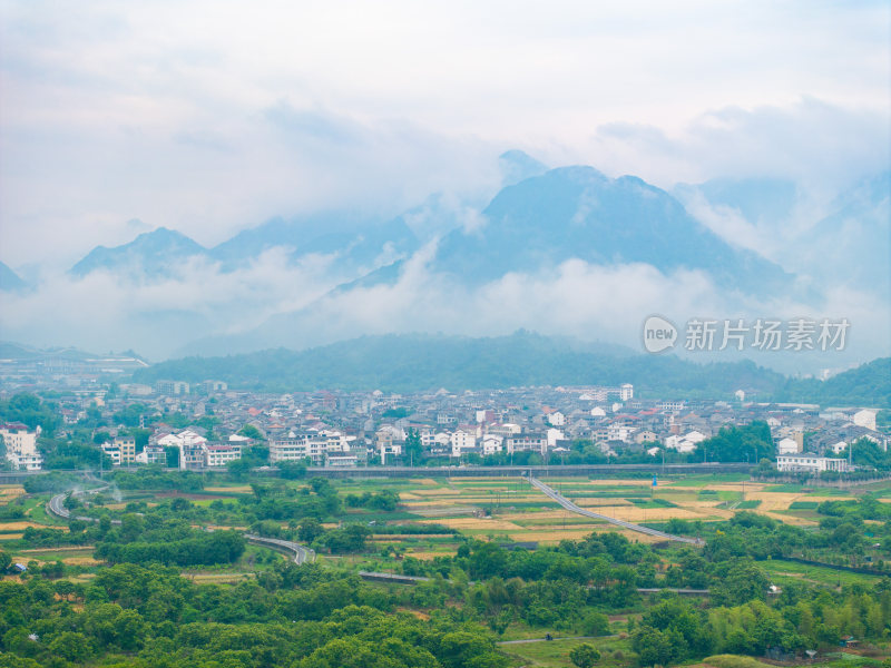 航拍浙江省温州市永嘉县楠溪江自然风光