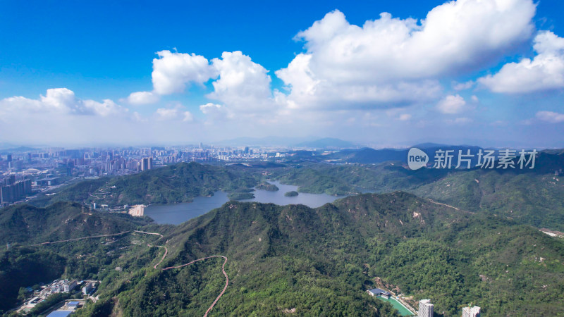 广东珠海大镜山水库航拍