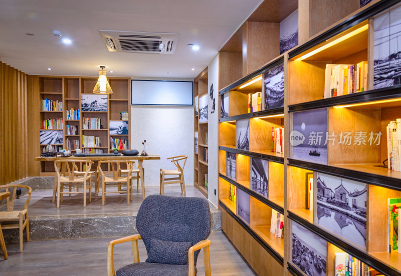 现代新中式茶室书房室内创意装修装饰空间
