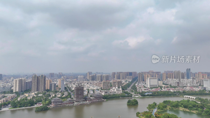 航拍四川眉山风光眉山大景摄影图