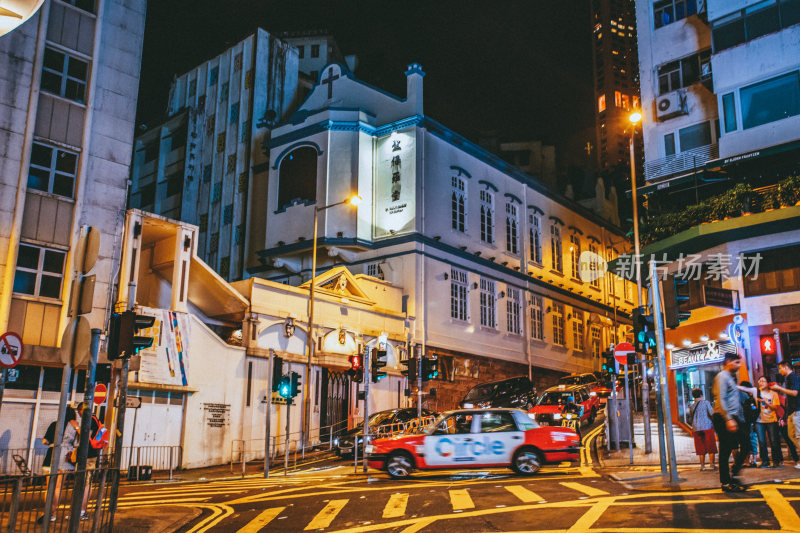 香港城市夜景风光