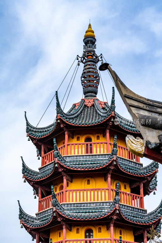 江苏镇江金山寺公园金山寺塔景点景观