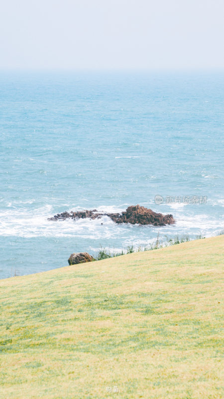 青岛海边公园小清新场景