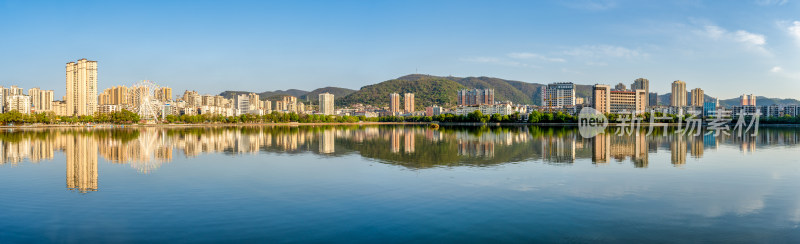 湖北省黄石市磁湖全景风光