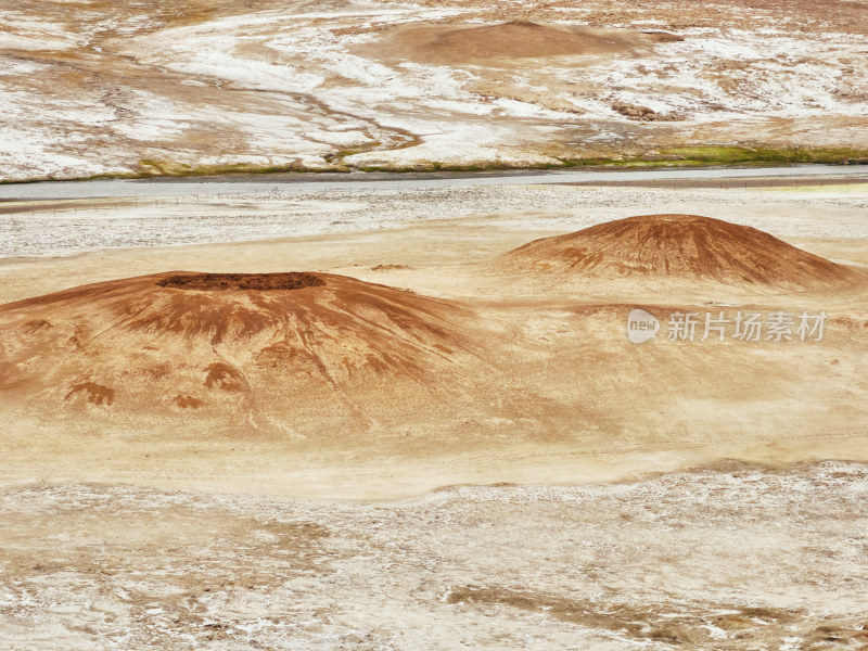 航拍木吉火山口