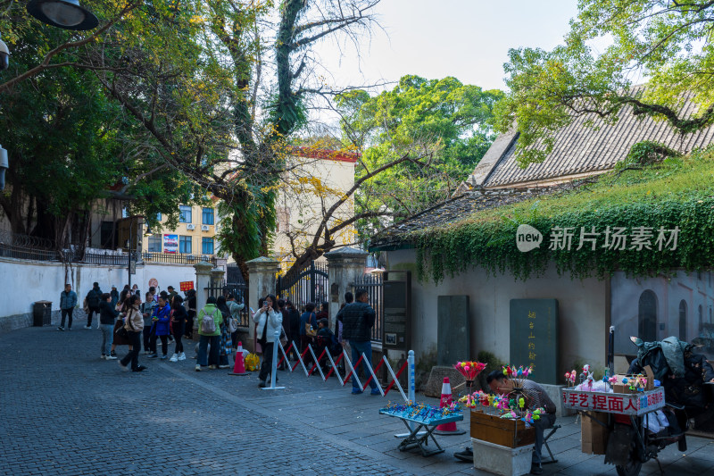 福州烟台山新年气氛街景