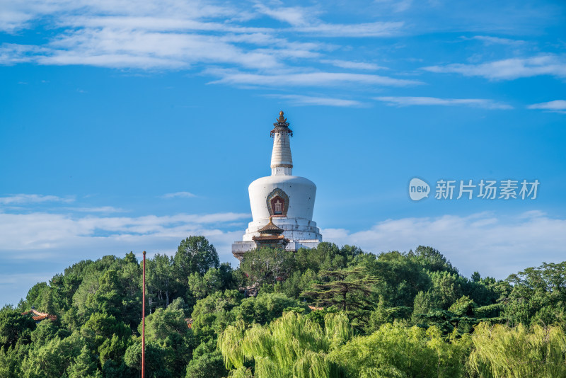 北京北海公园的标志性建筑