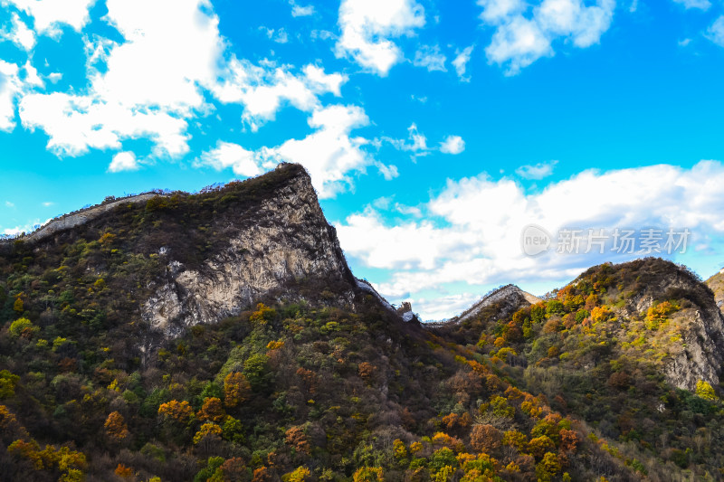 万里长城秋天自然风景