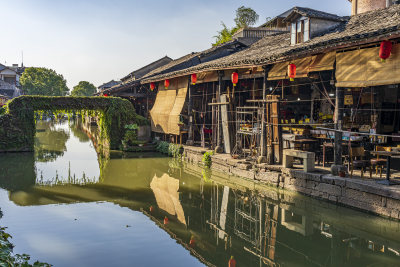 绍兴安昌古镇江南水乡风景