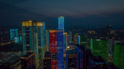 杭州未来科技城夜景