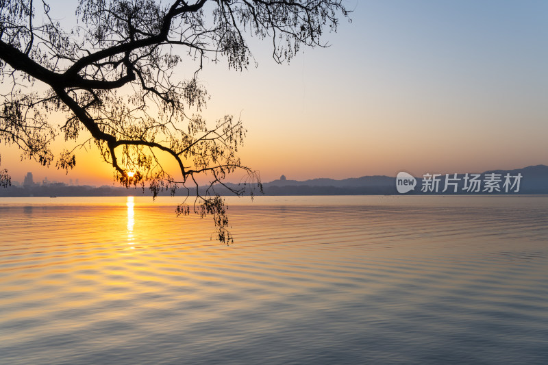 杭州西湖日出