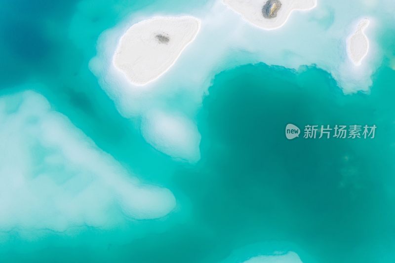 青海大柴旦翡翠湖航拍