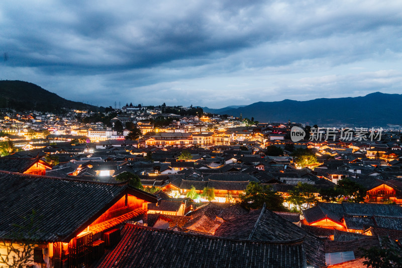 丽江大研古城夜景