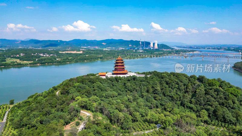 江西吉安神岗山望阁