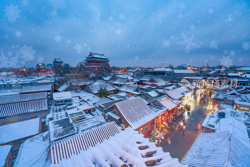 北京古建筑雪景