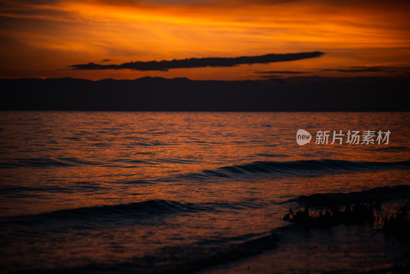 青海省 青海湖景区 夏季日出