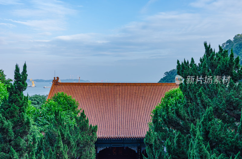 广州南沙天后宫旅游景区中式传统古建筑