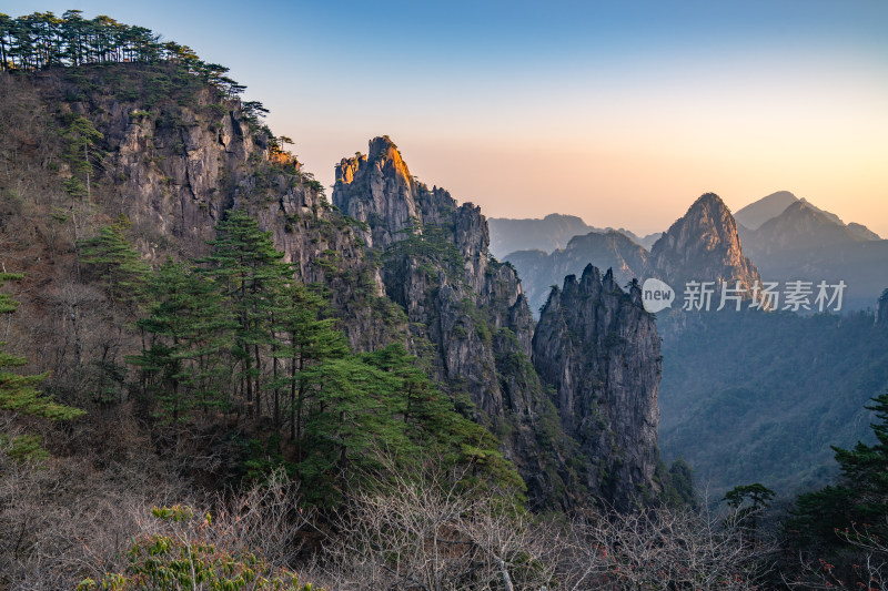 安徽黄山风景区自然风光