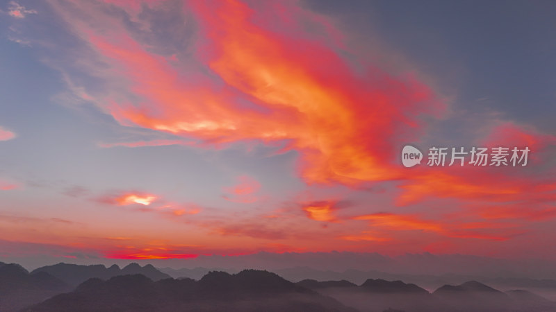 重庆酉阳：山间日出云海霞光