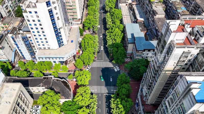 福建三明城市风光航拍图