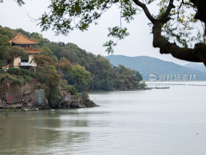 冬季，无锡鼋头渚太湖风光