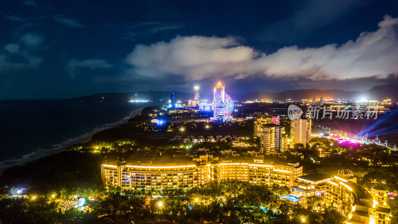 海南三亚海棠湾夜景