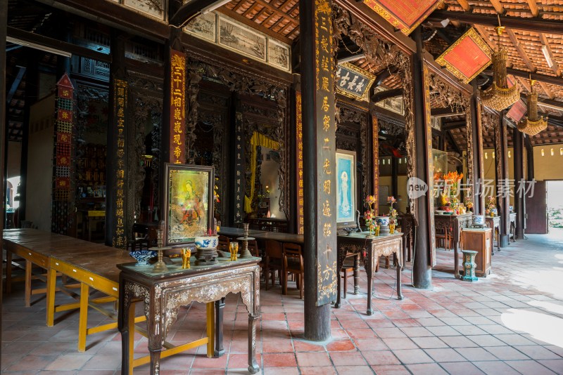 越南佛教装饰牌坊和祠堂