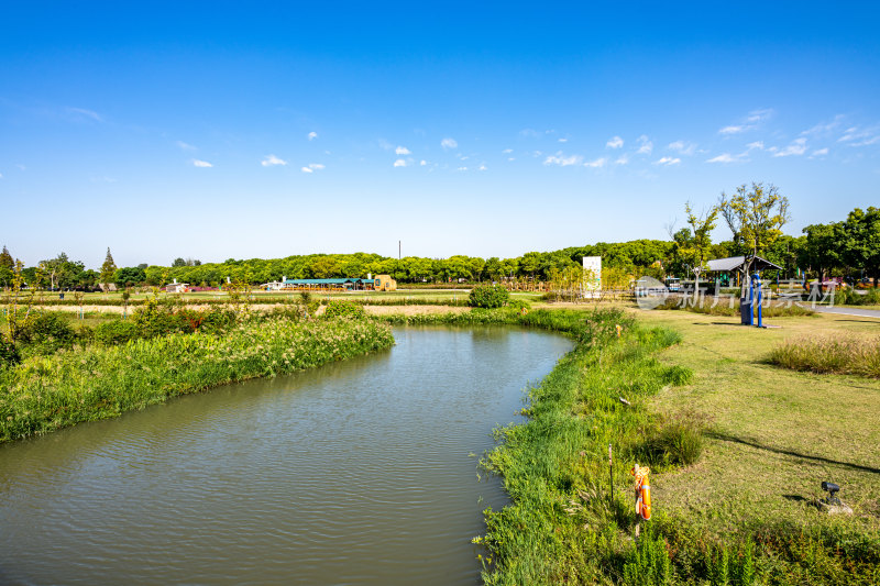 上海嘉定嘉北郊野公园自然田园风光