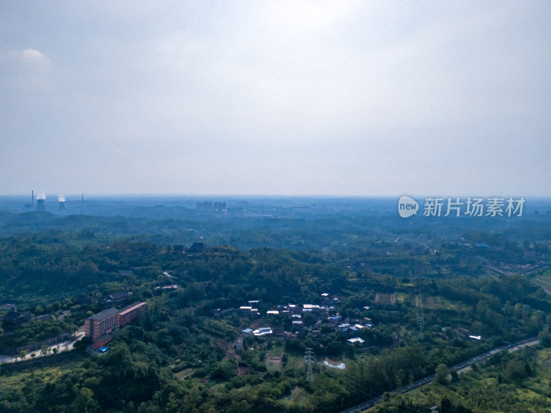 自然风光山川河流航拍图