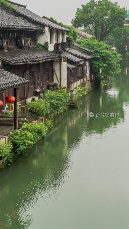 绍兴仓桥直街古街道风景